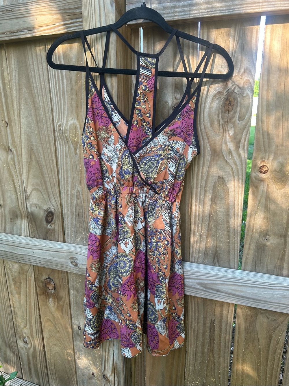 Lush size small Vibrant Patterned Sleeveless Dress